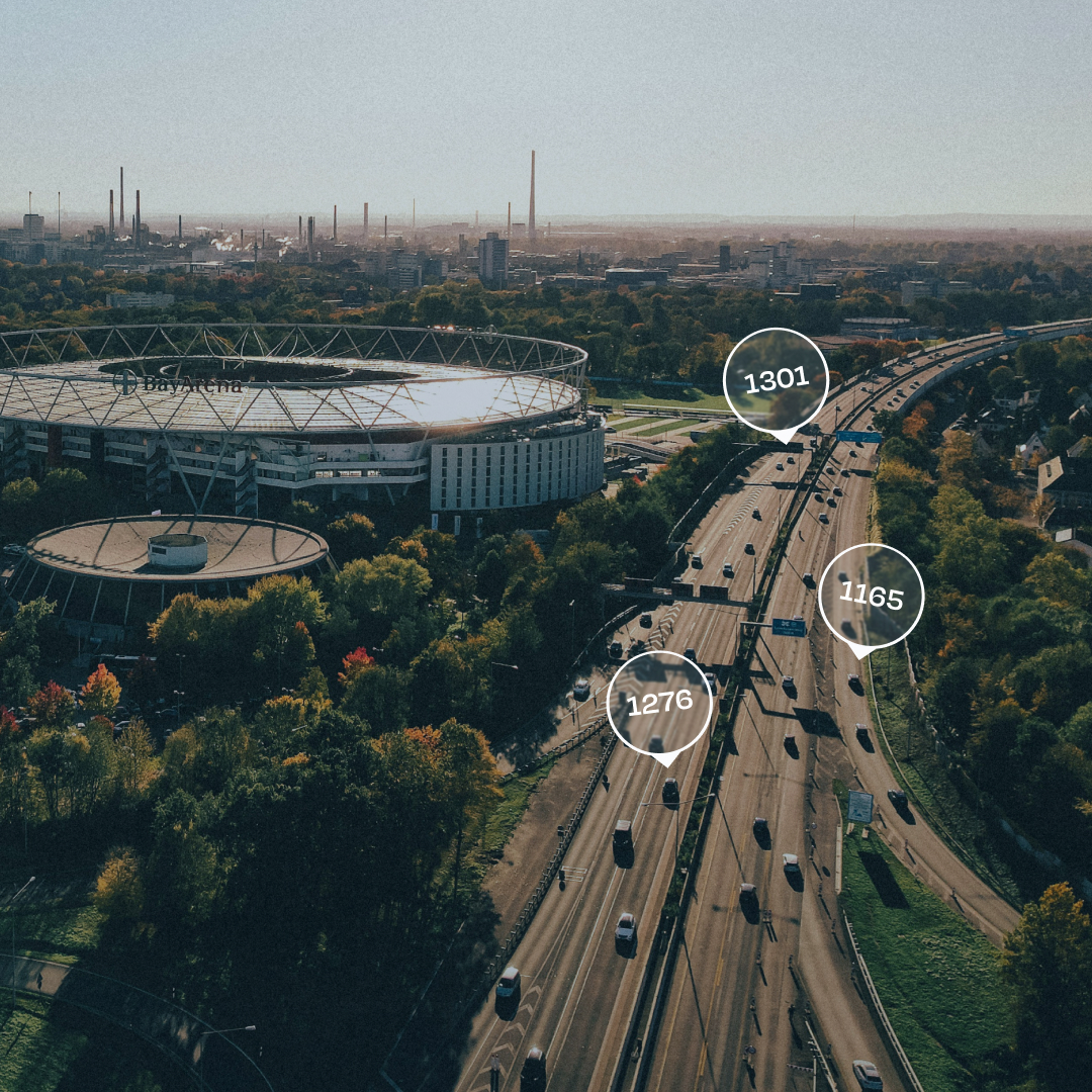 highway from above with FIA SDC scores